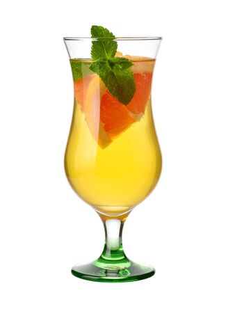 Kieliszek koktajlowy 420 ml dno zielone