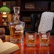 ZESTAW Karafka Whisky ROYAL 850ml + 2 Szklanki Grawer Prezent dla DZIADKA - 2