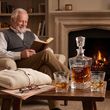 ZESTAW Karafka Whisky ROYAL 850ml + 2 Szklanki Grawer Prezent dla DZIADKA - 7