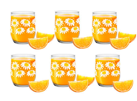 Szklanka 300ml Stokrotki 6 szt