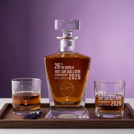Zestaw do whisky Glasmark 850ml/300ml – Balony 2026 (3 szt.)