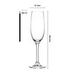 Kieliszek do szampana wina musującego Vinea 200ml 23cm - 2