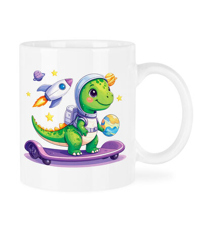 Kubek Rita 300ml Dinozaur na Deskorolce