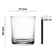 Szklanka niska 220ml - 2