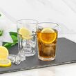 Zestaw 6 szklanek 320 ml i 6 rurek czarnych - 6