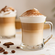 Szklanki z uchem na latte 200ml 6szt + łyżeczki - 4
