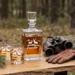 Zestaw Karafka 850ml + 2 Szklanki do Whisky Grawer Prezent Las Myśliwy - 3
