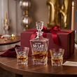 ZESTAW Karafka Whisky ROYAL 850ml + 2 Szklanki Grawer Prezent na URODZINY - 2