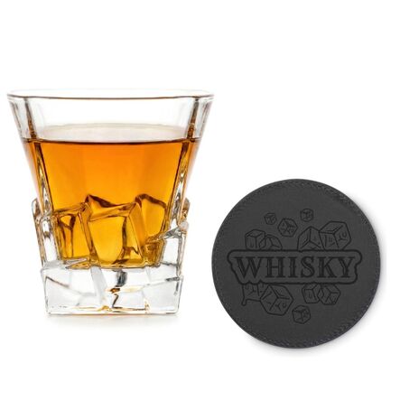 Zestaw Szklanka Royal 300ml+Podkładka