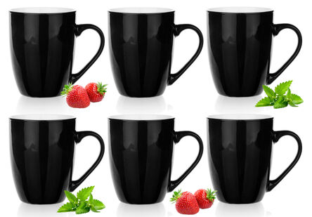 Kubki Bruno 300 ml CZARNE 6 szt