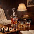 Karafka ROYAL 850ml + 2 Szklanki Grawer Prezent dla KONESERA fana WHISKY - 5