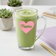 Kubek szklanka do kawy latte PREZENT DZIEŃ MATKI serce 400ml Mama - 8