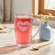 Kubek szklanka do kawy latte PREZENT DZIEŃ MATKI serce 400ml Mama - 3