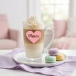 Kubek szklanka do kawy latte PREZENT DZIEŃ MATKI serce 400ml Mama - 5
