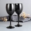 Czarne kieliszki do wina 300ml 6 szt - 6