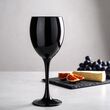 Czarne kieliszki do wina 300ml 6 szt - 3