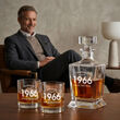 Karafka do whisky 850ml +2 szklanki grawer prezent na URODZINY - 2