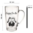 Szklanka z uchem szklany Kubek Alex 400ml Happy Easter zajączek Wielkanoc - 2