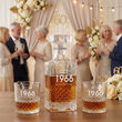 Karafka 750ml 2 Szklanki do Whisky Grawer Zestaw Prezent Urodziny Pudełko - 6