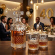 Karafka 750ml 2 Szklanki do Whisky Grawer Zestaw Prezent Urodziny Pudełko - 8