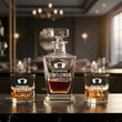 Karafka 850ml + 2 Szklanki 300ml Grawer dla konesera Whisky - 2
