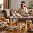 Karafka 850ml + 2 Szklanki Zestaw do Whisky Zabawny Grawer - 5