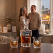 Karafka Whisky ROYAL 850ml + 2 Szklanki Grawer Prezent NA ROCZNICĘ ŚLUBU - 7