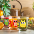 KUBKI Szymek 220ml SOWY 3 szt DLA DZIECI - 4