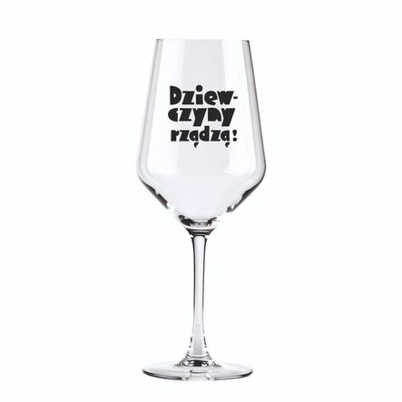 Kieliszek do wina 580ml XL Prezent dla Niej Dziewczyny Rządzą Zmywarka