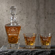 Zestaw do Whisky ROYAL Karafka 850ml + 2 Szklanki Grawer Prezent Góry - 6