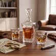 Zestaw do Whisky ROYAL Karafka 850ml + 2 Szklanki Grawer Prezent Góry - 4