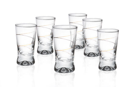 Kieliszki do wódki X Złota Spirala 6 szt