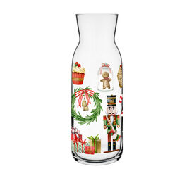 Karafka Szklana 1L 1000ml Świąteczna - Dziadek do Orzechów