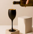 Kieliszek Wino 300ml Glamour Czarny Mat - 4