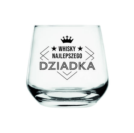 Szklanka Prezent Dzień Dziadka Whisky Najlepszego Dziadka Grawer 310ml