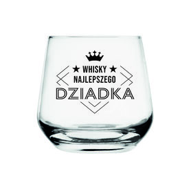 Szklanka Prezent Dzień Dziadka Whisky Najlepszego Dziadka Grawer 310ml