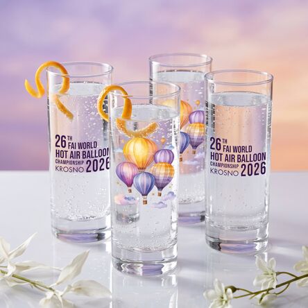 Komplet szklanek Glasmark 340ml – Balony 2026 (4 szt.)