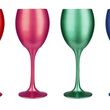 Kieliszek Wino 300ml Metaliczny Mix 6 szt - 4