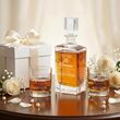 Zestaw Karafka 850ml 2 Szklanki Whisky Grawer Prezent na Rocznicę Pudełko - 5