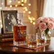 Zestaw Karafka 850ml 2 Szklanki Whisky Grawer Prezent na Rocznicę Pudełko - 3
