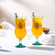 Kieliszek koktajlowy 420 ml dno turkus - 4