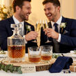 Zestaw Karafka 750ml 2 Szklanki do Whisky Grawer Prezent Świadek Pan Młody - 7