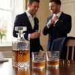 Zestaw Karafka 750ml 2 Szklanki do Whisky Grawer Prezent Świadek Pan Młody - 5
