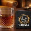 PREZENT DLA TATY Ojca WHISKY Szklanka Crystal 345ml Podkładka kamienna - 3