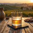 PREZENT DLA TATY Ojca WHISKY Szklanka Crystal 345ml Podkładka kamienna - 5